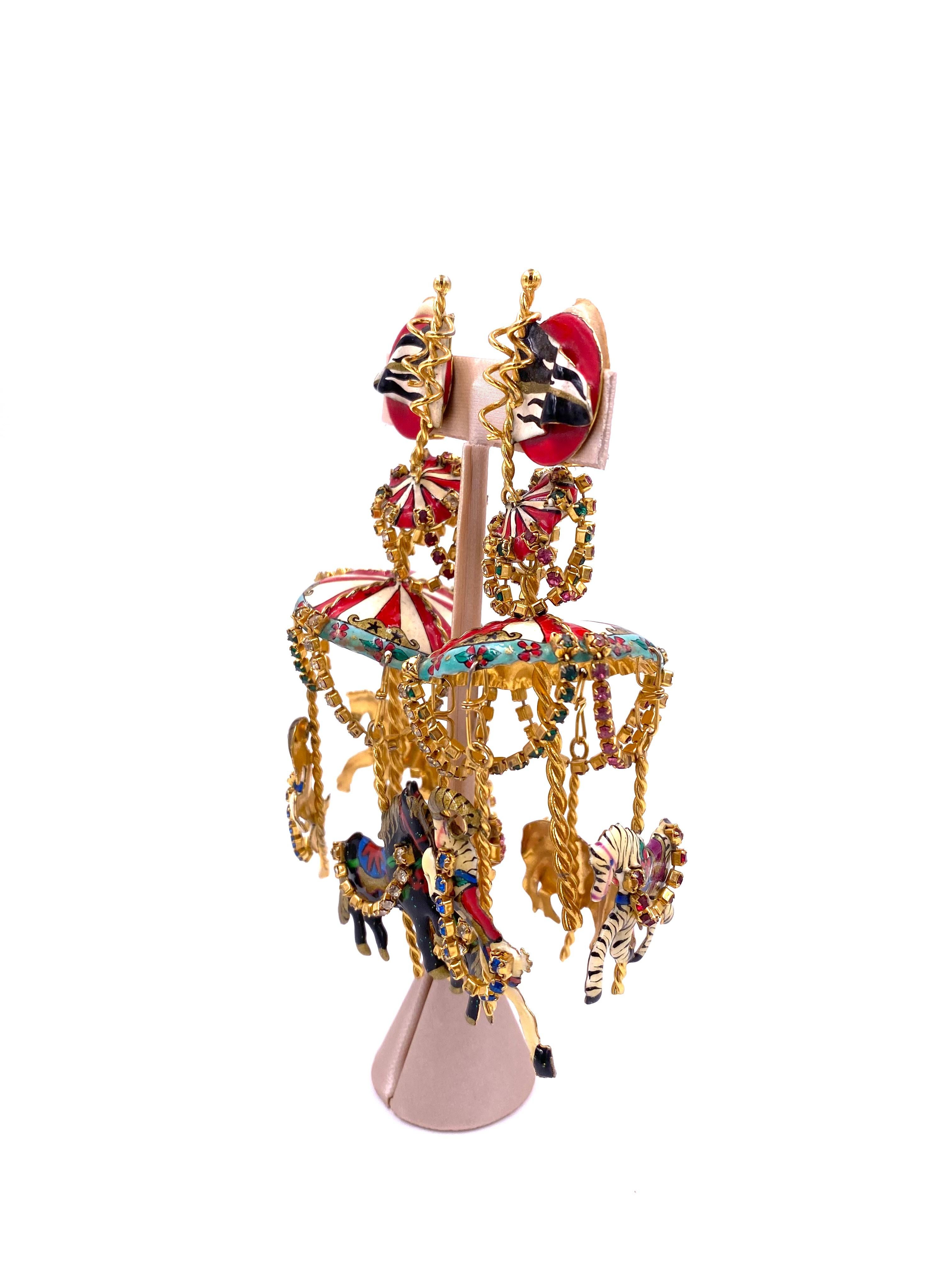 Women's Lunch at the Ritz Carousel Earrings