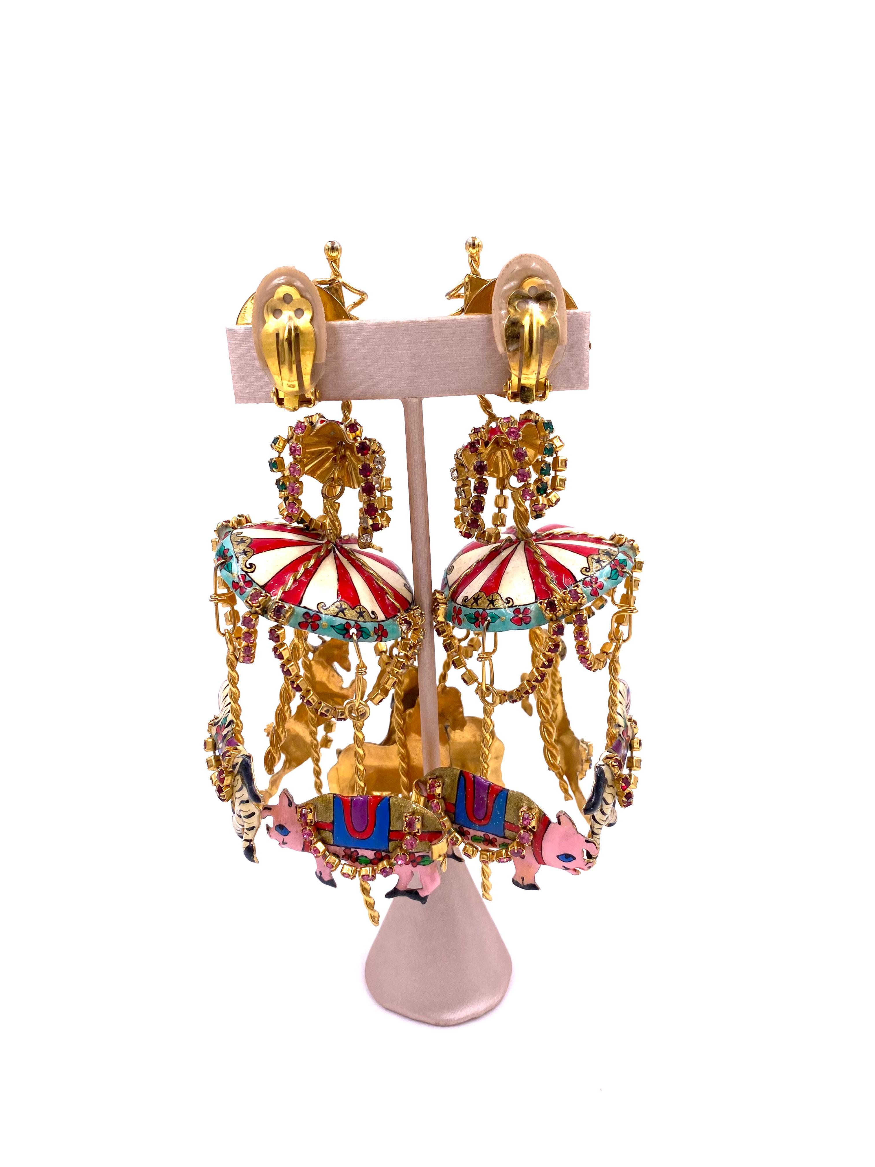 Lunch at the Ritz Carousel Earrings 2