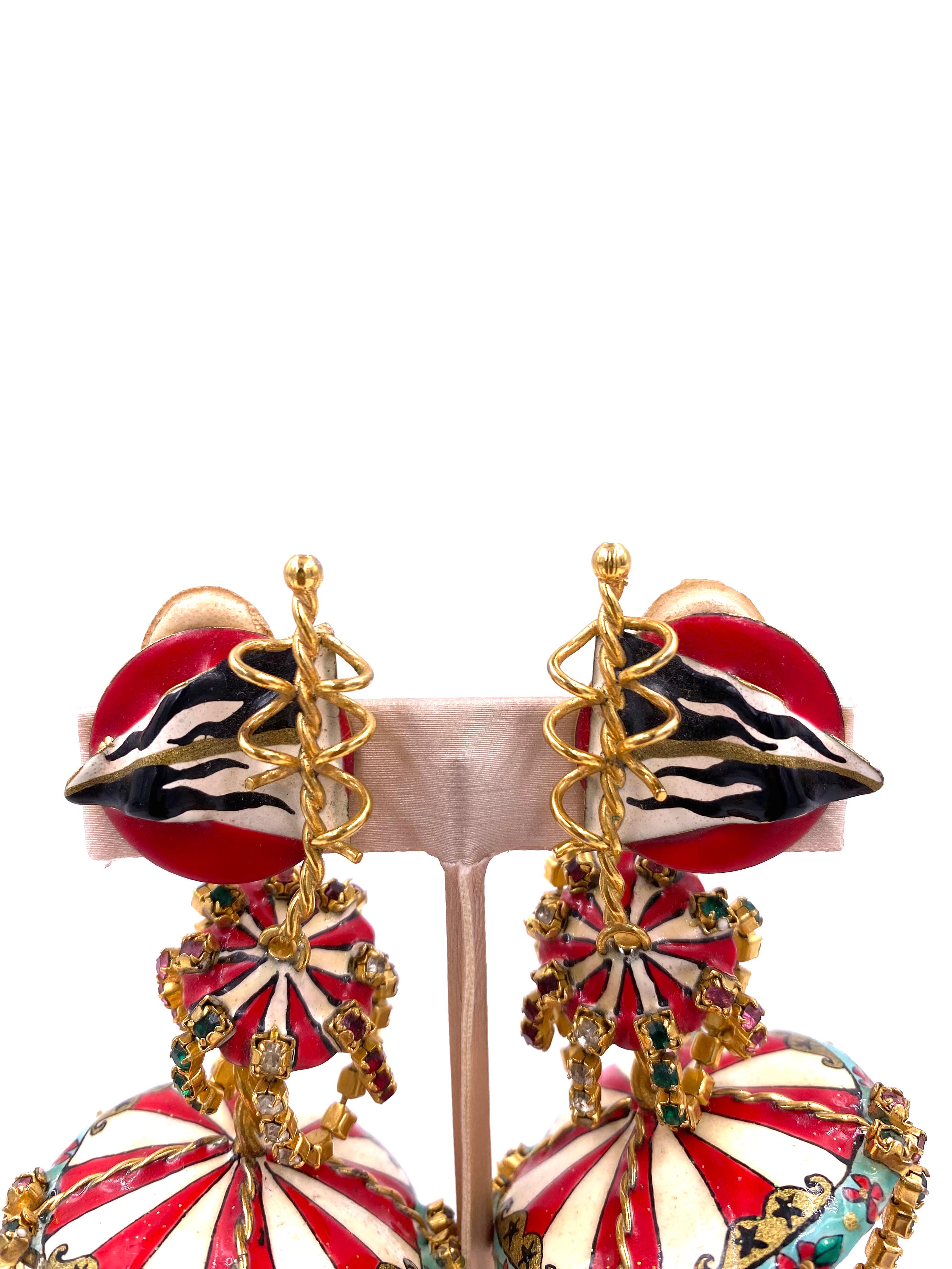 Lunch at the Ritz Carousel Earrings 3
