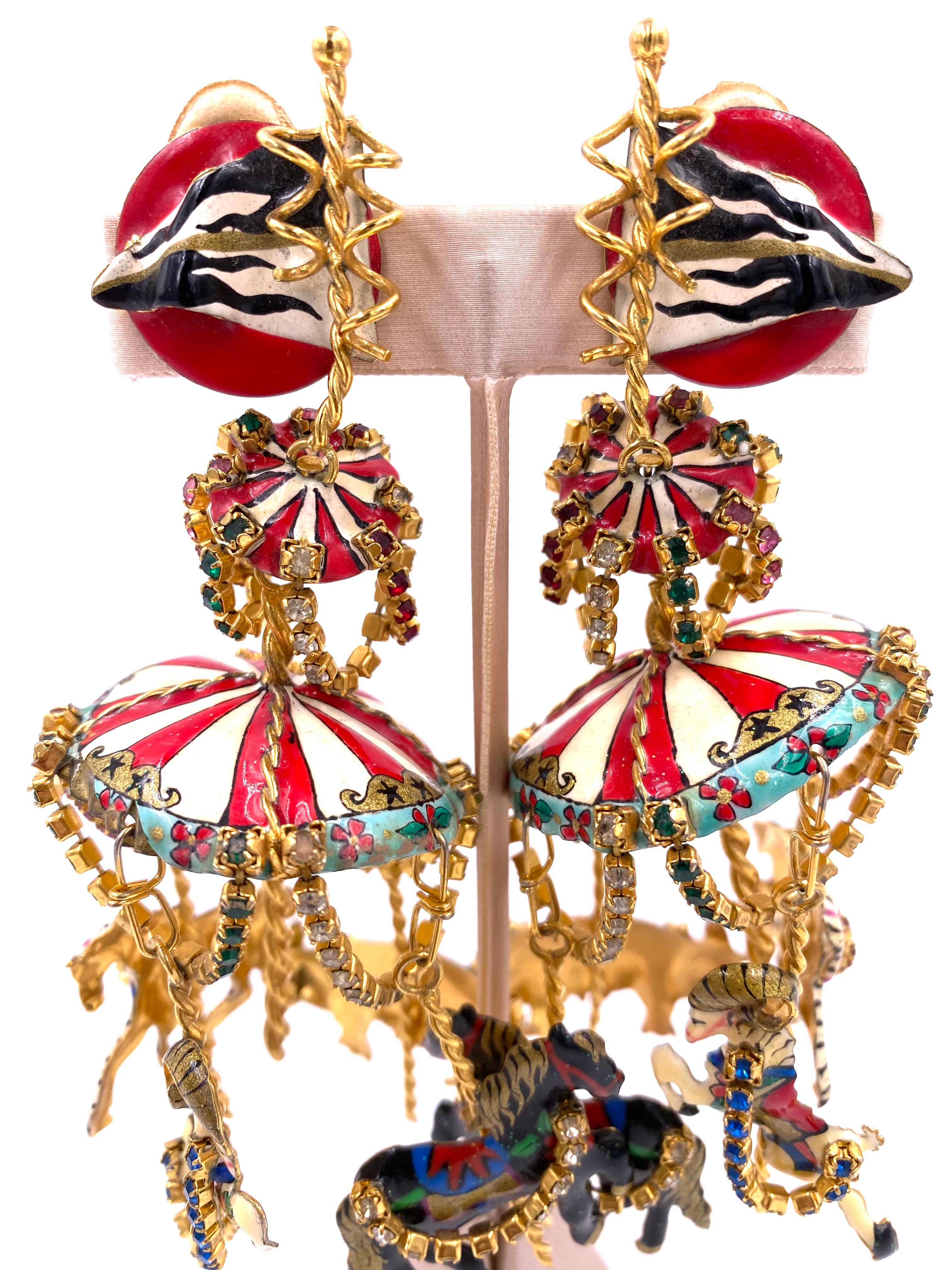 Lunch at the Ritz Carousel Earrings 4