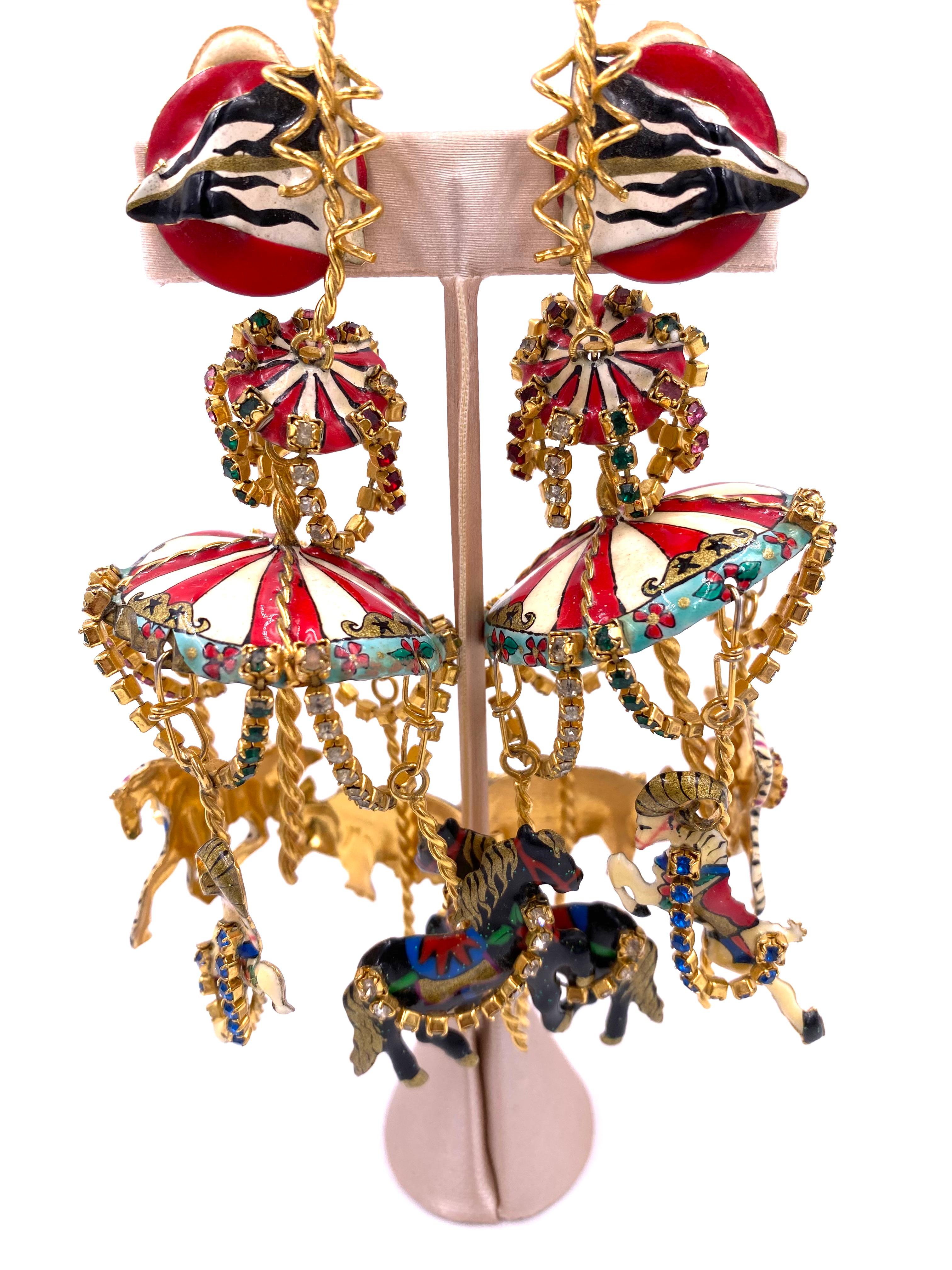 Lunch at the Ritz Carousel Earrings 5