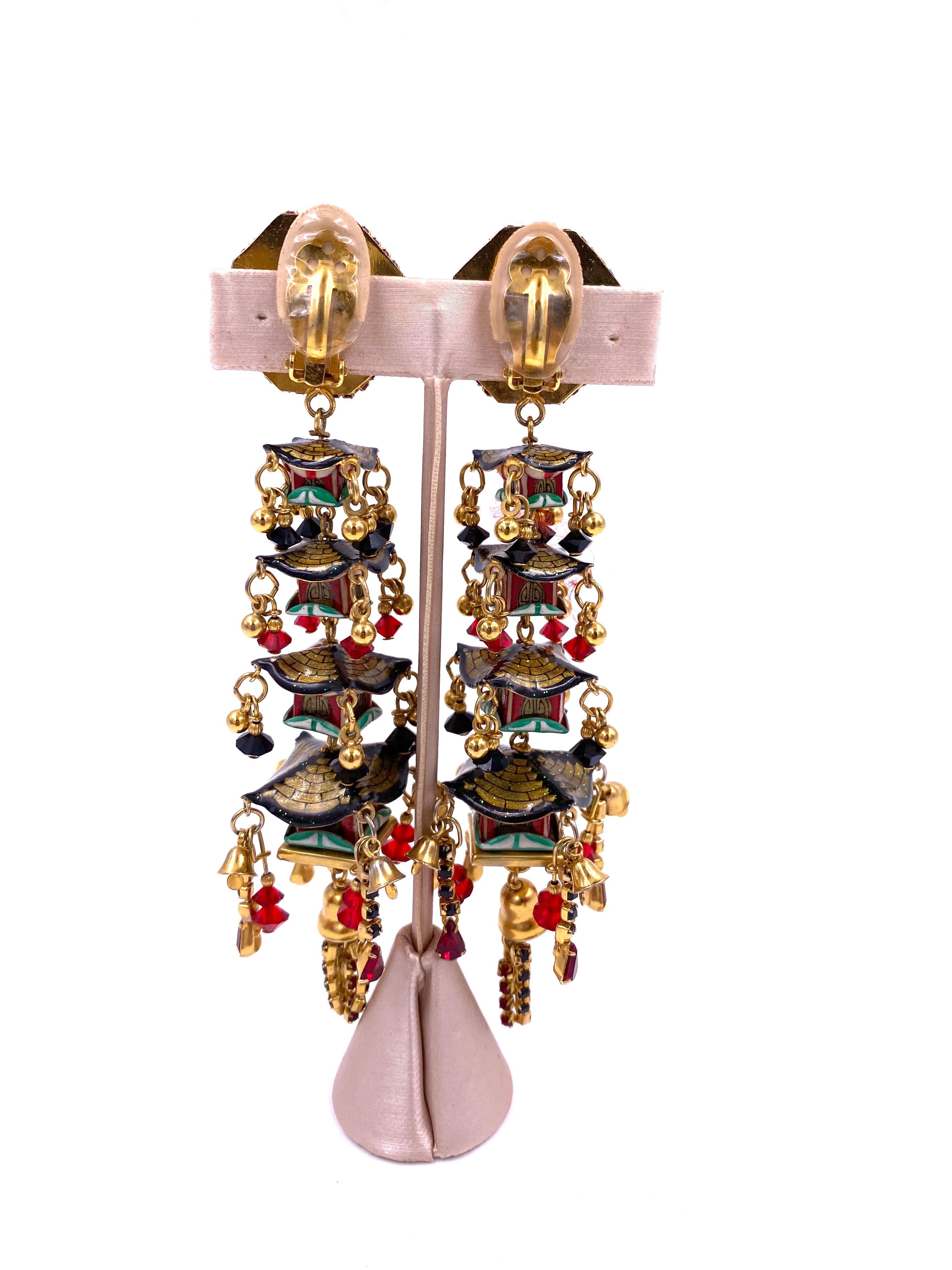 Women's Lunch at The Ritz Chinese Temple Earrings