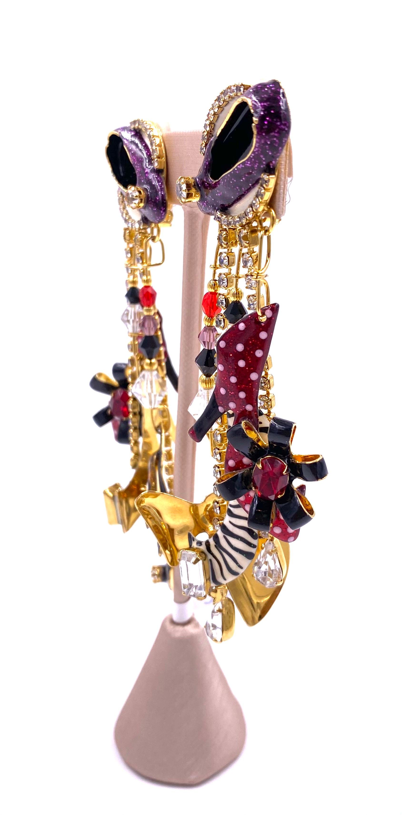 Lunch at the Ritz Pumps Earrings For Sale 1