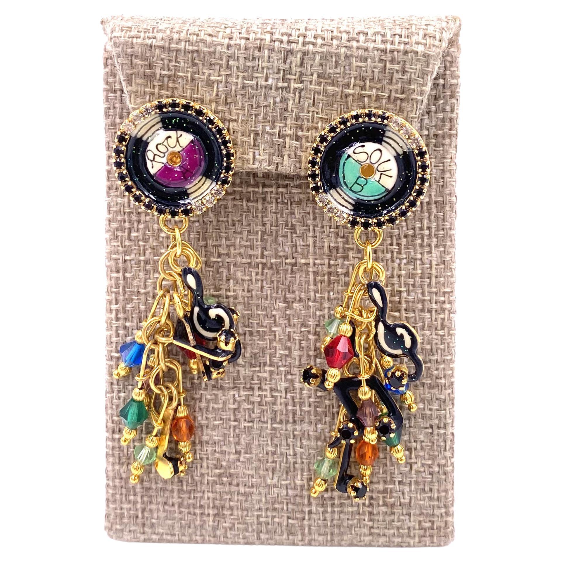 Lunch at the Ritz Rhythm Ravioli Earrings For Sale
