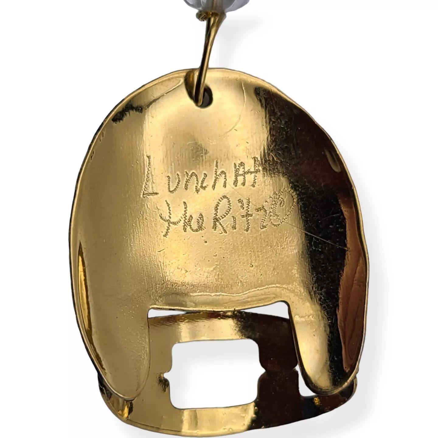 Women's or Men's Lunch at the Ritz Signed Designer Multi Charm SPORTS Football Basketball Brooch For Sale