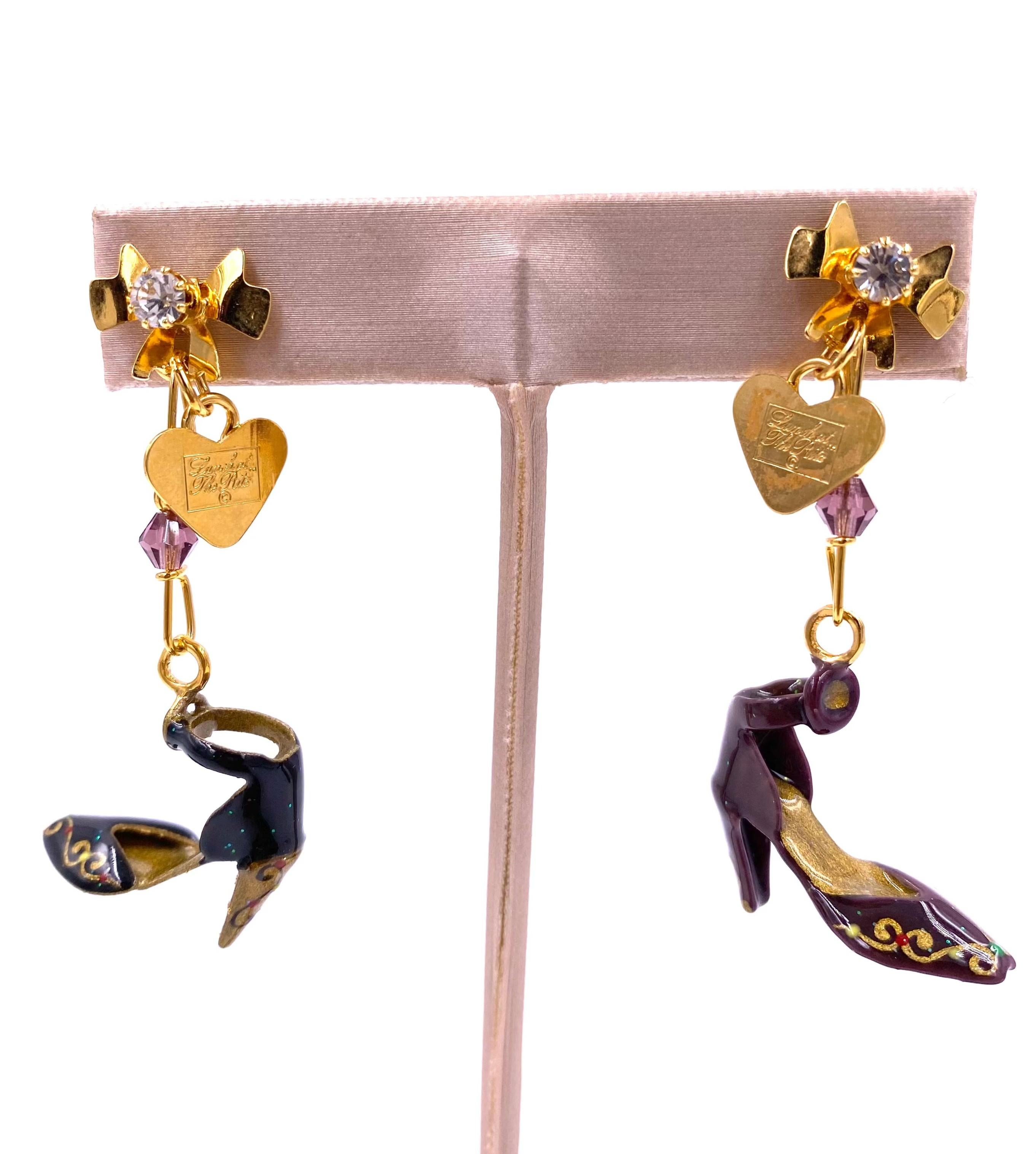 Women's Lunch at the Ritz Snack Me Pumps Earrings For Sale