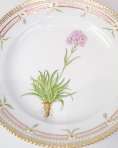 Lunch Plate Decoration No. 20/3550 Flora Danica By Royal Copenhagen From 1960s
