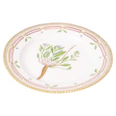 Speiseteller Dekoration Nr. 20/3550 Flora Danica von Royal Copenhagen aus den 1960er Jahren