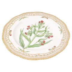 Speiseteller Dekoration Nr. 20/3554 Flora Danica von Royal Copenhagen aus den 1960er Jahren