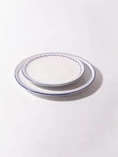 Lunch Plate, Royal Blue Zigzag Jore Copenhagen