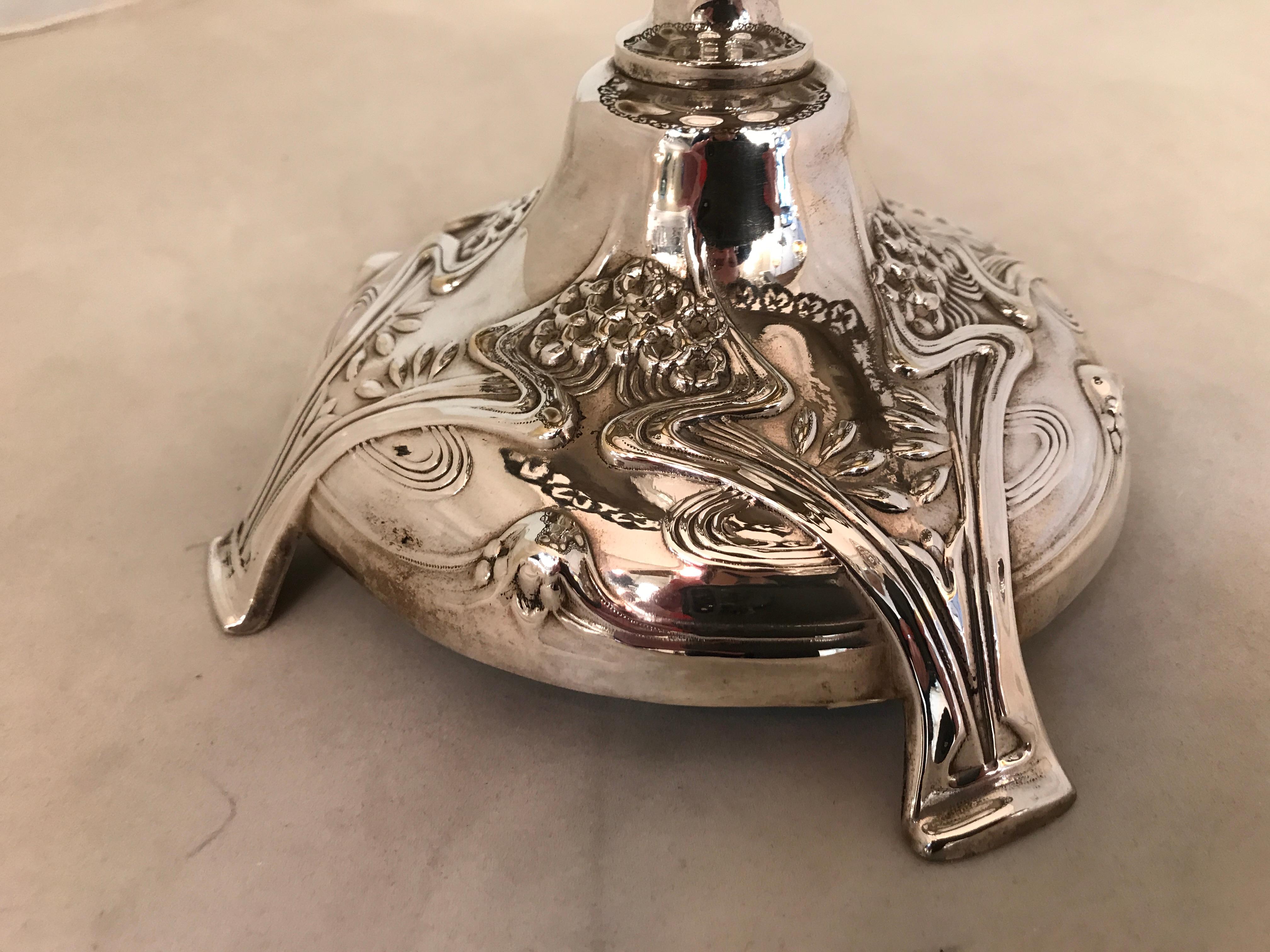 Early 20th Century Luncheon and Dinner Cruet, Art Nouveau, Jugendstil, Liberty, 1900 For Sale