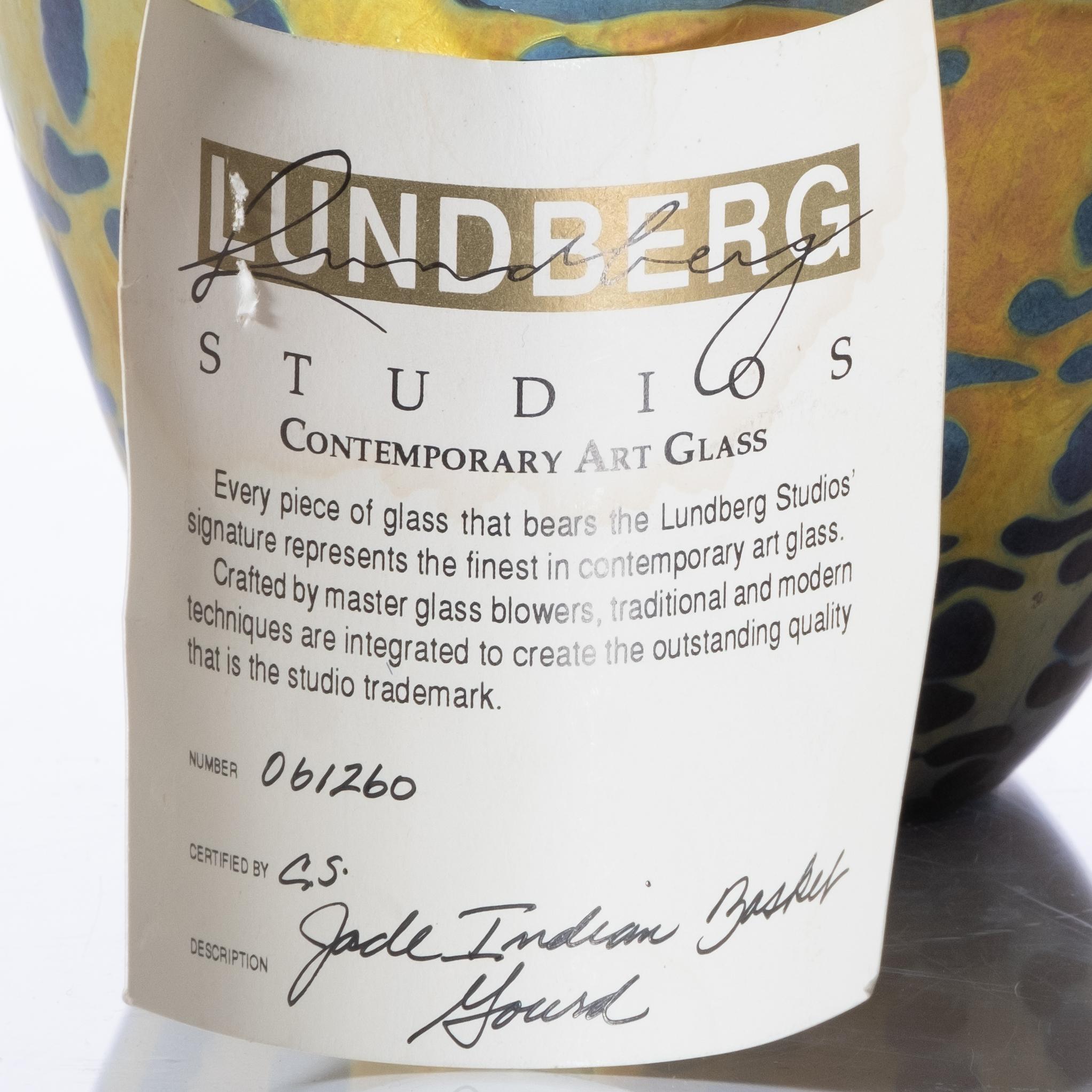 Lundberg Studios, Jade Indian Basket Gourd Vase, Cordts Mansion, Kingston, NY 3