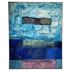 Lundy Siegrest Abstract “Blue Horizon” c1971