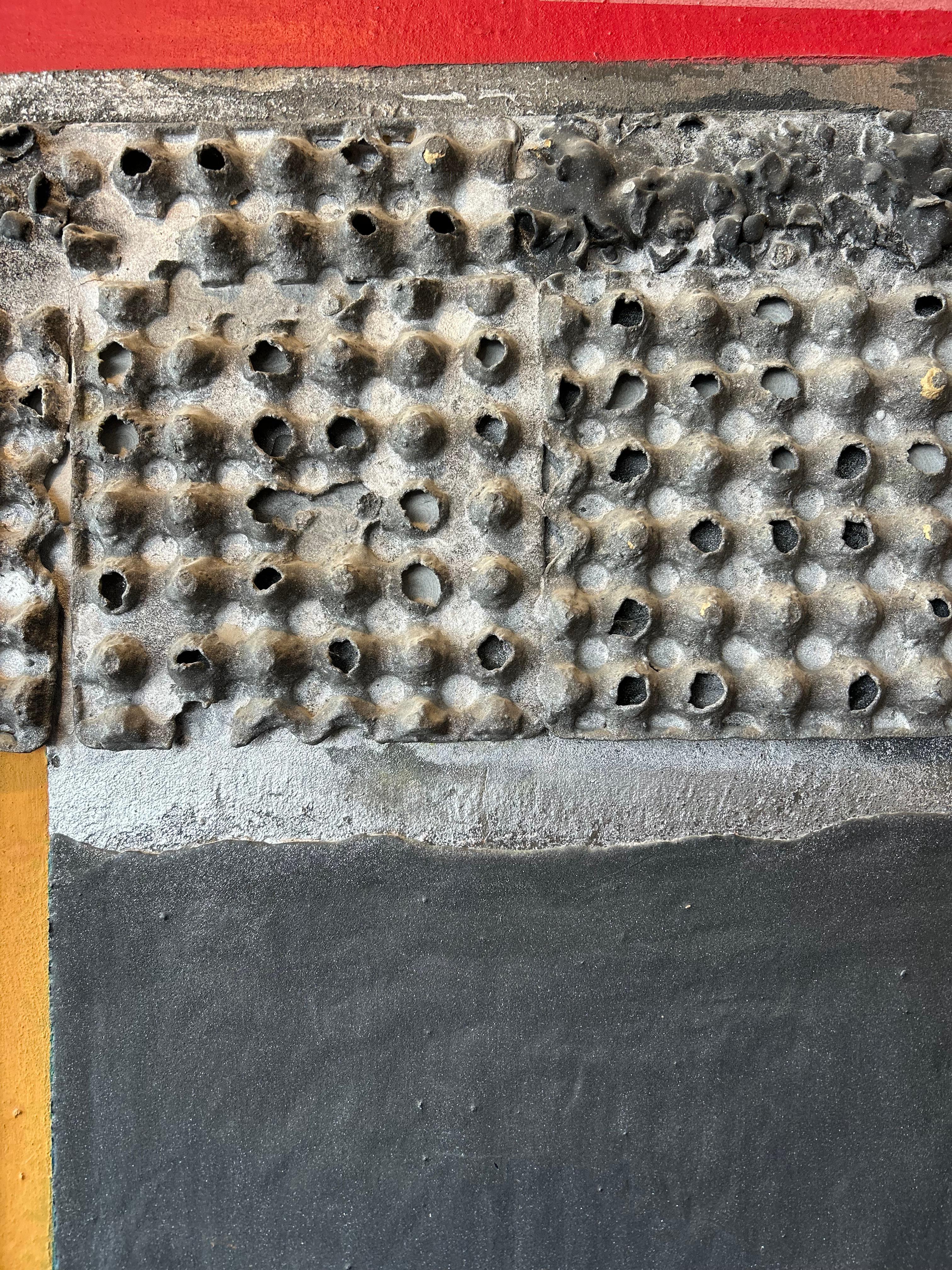Mid-Century Modern Lundy Siegriest Mixed Media 1960’s Abstract Painting