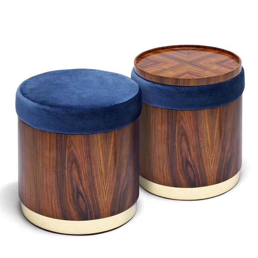 Lune A Stool, in Ironwood and Polished Brass, Handcrafted in Portugal by Duistt

LUNE A stool, crafted with great attention to details, is a very beautiful and versatile piece, which can be used as a stool or, if you put the wood tray on it, as a