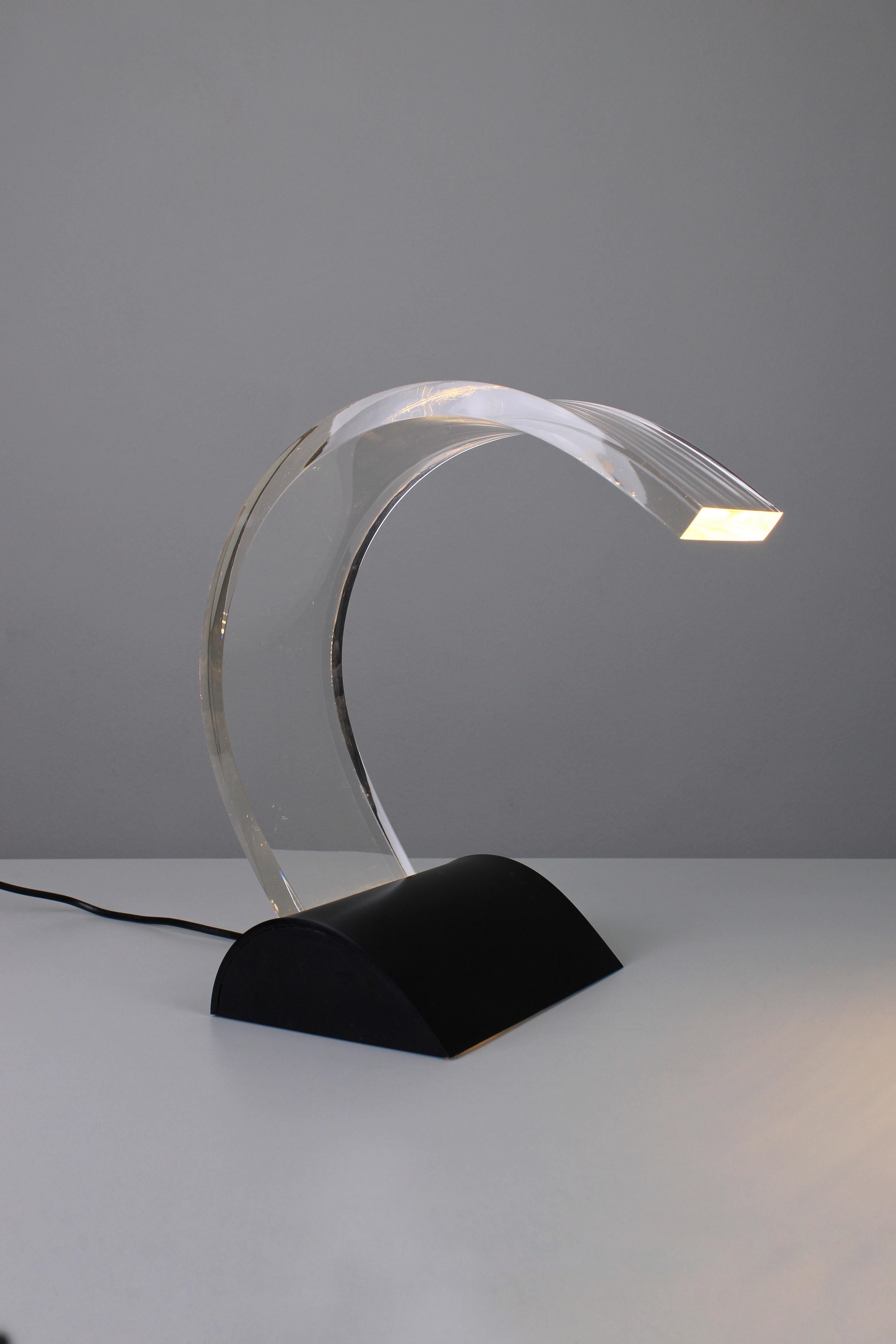 Mid-Century Modern Lune Desk Lamp by Wout Wessemius, 1982