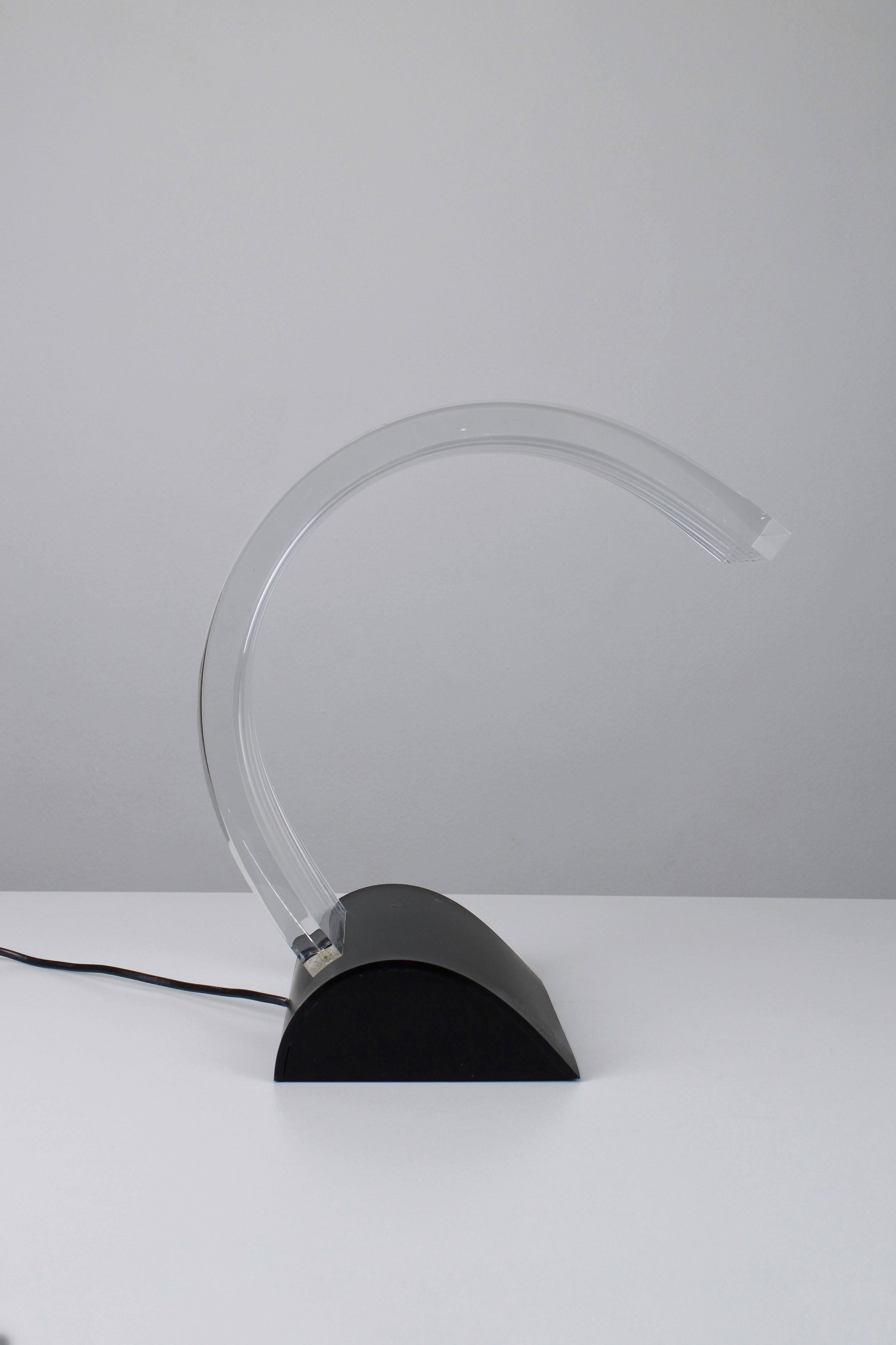 Dutch Lune Desk Lamp by Wout Wessemius, 1982
