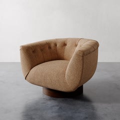 Silla giratoria Lune de  Bouclé texturizado  por Christiane Lemieux