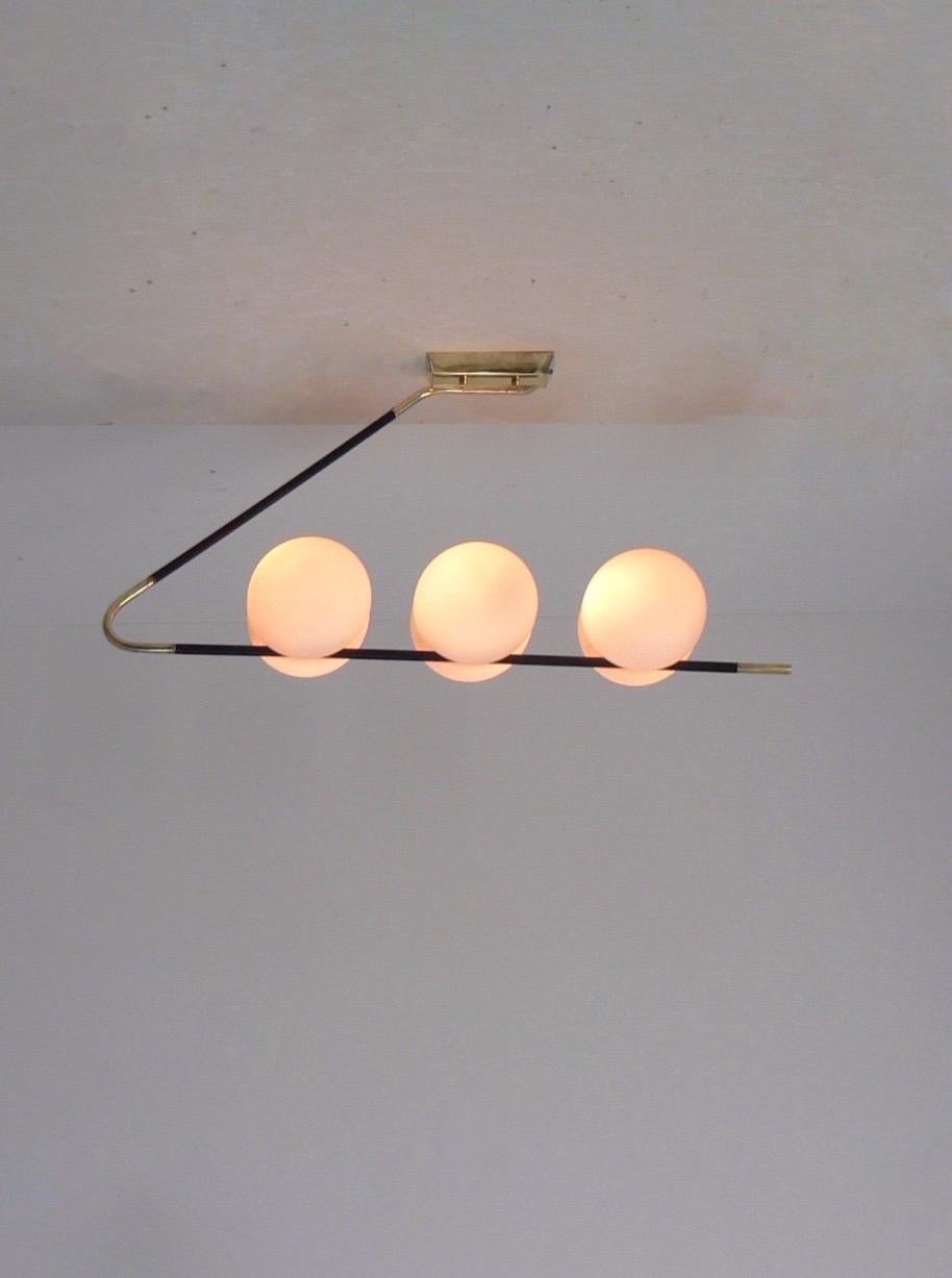 Lune wall sconce or ceiling light France 1950 For Sale 4