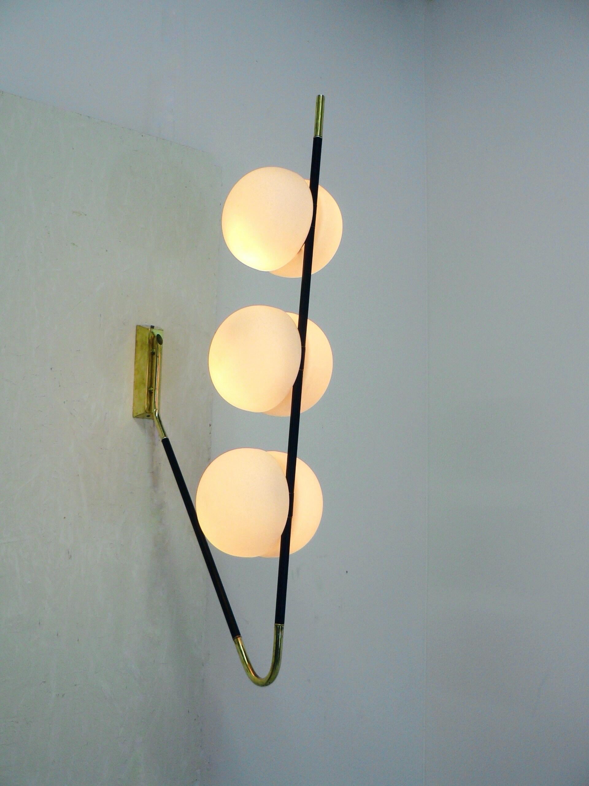Lune wall sconce or ceiling light France 1950 For Sale 2