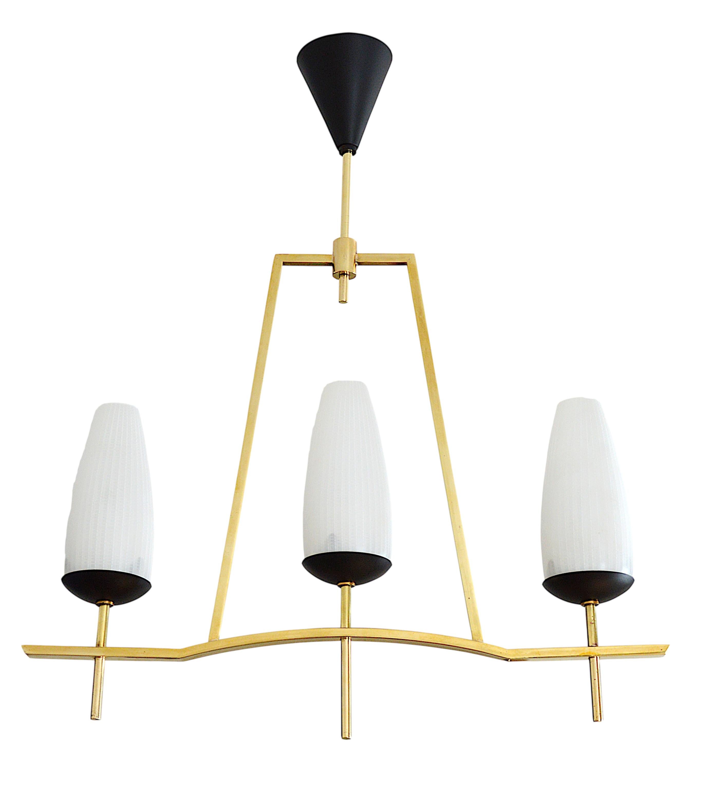 Araña francesa de mediados de siglo Lunel, años 50 Moderno de mediados de siglo en venta