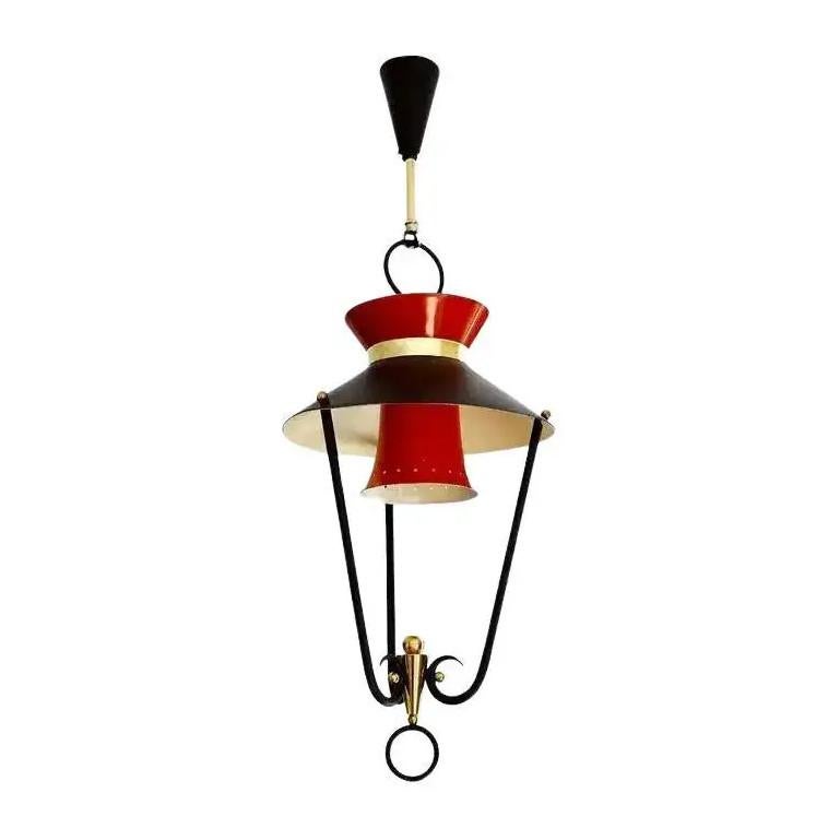 Mid-20th Century Lunel French Midcentury Ceiling Light, 1950s For Sale