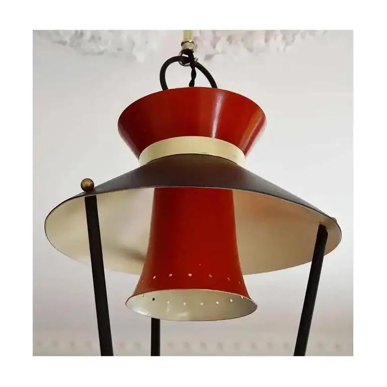Lunel French Midcentury Ceiling Light, 1950s For Sale 1