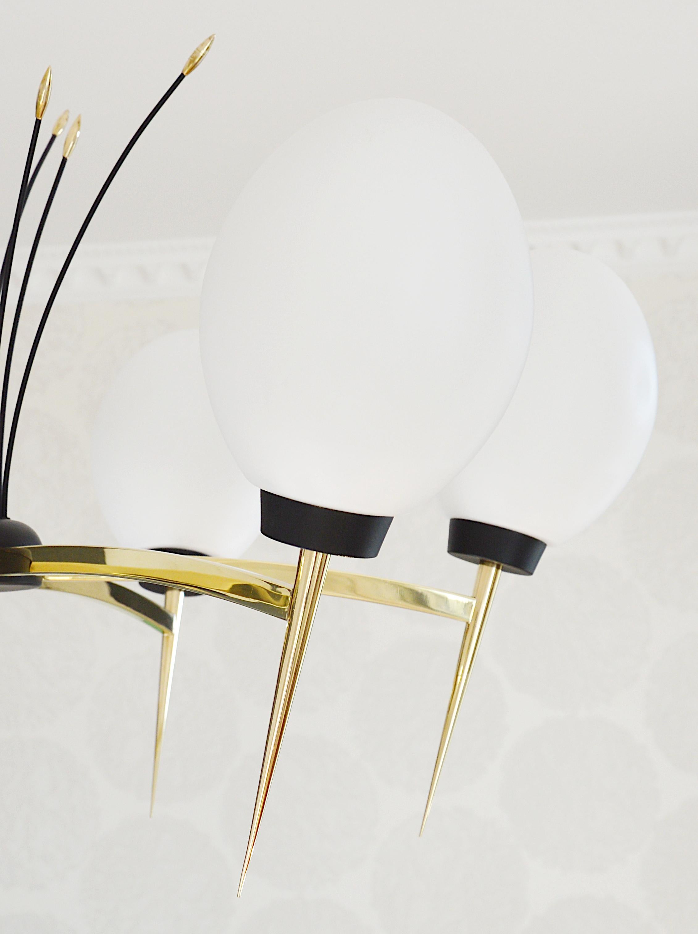 Lustre Lunel Gorgeous French Midcentury, années 1950 en vente 1