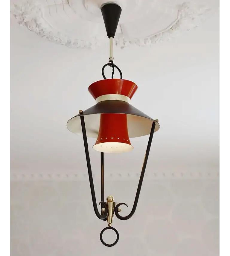 Mid-Century Modern Lunel Midcentury French Ceiling Light, 1950s For Sale