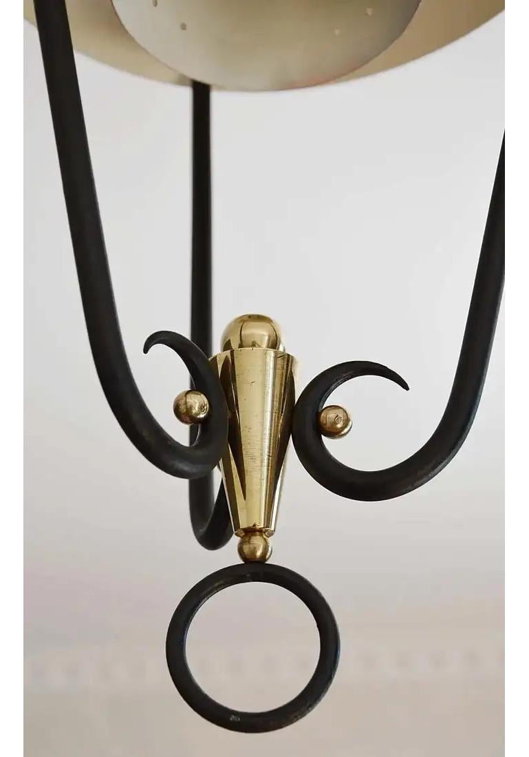 Mid-20th Century Lunel Midcentury French Ceiling Light, 1950s For Sale