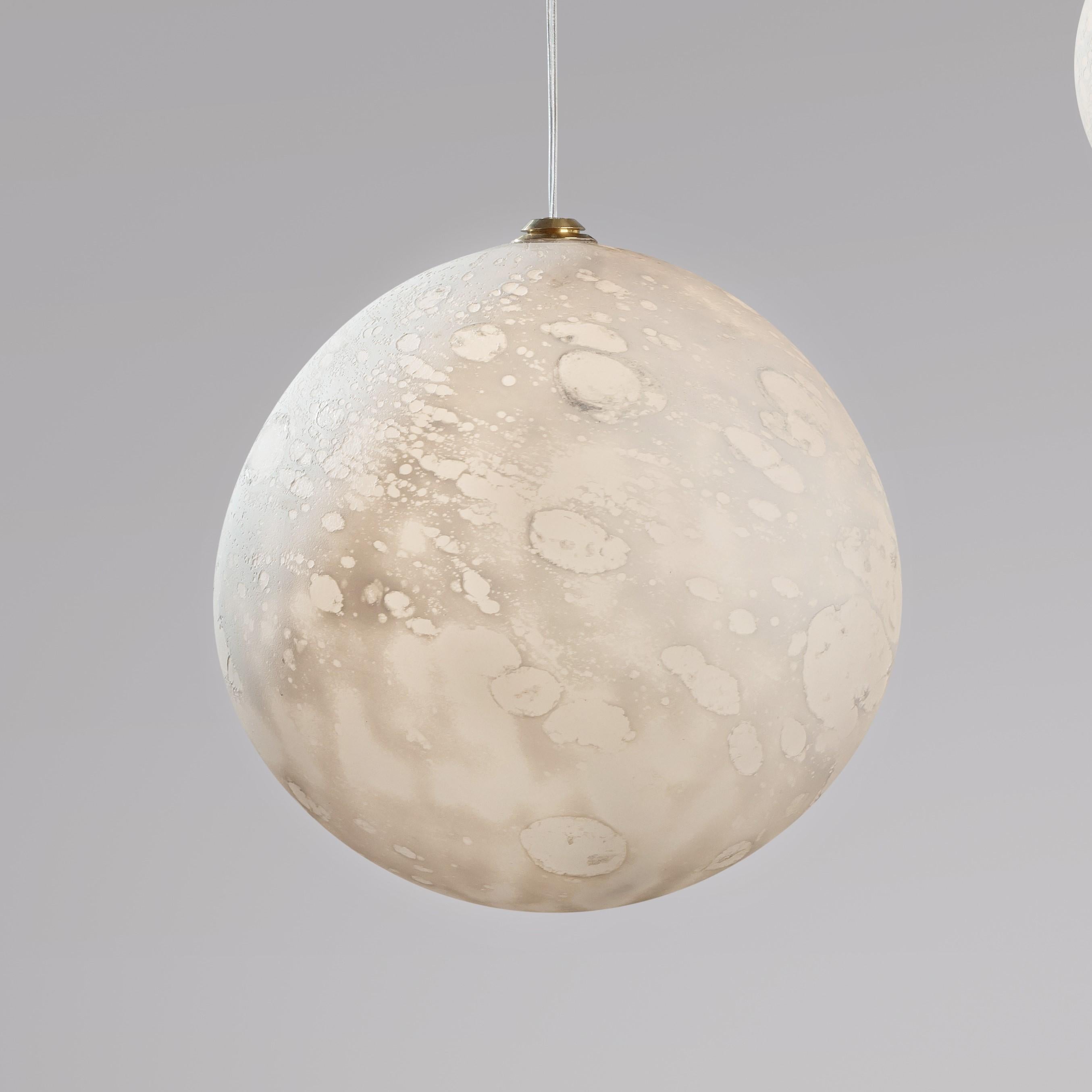 French Lunes Hanging Lights Planets, Ludovic Clément D’armont For Sale