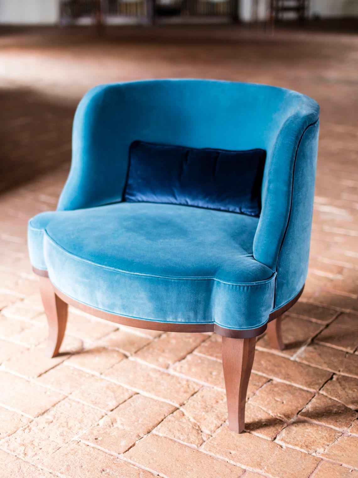 Italian Lungarno Easy Chair  For Sale