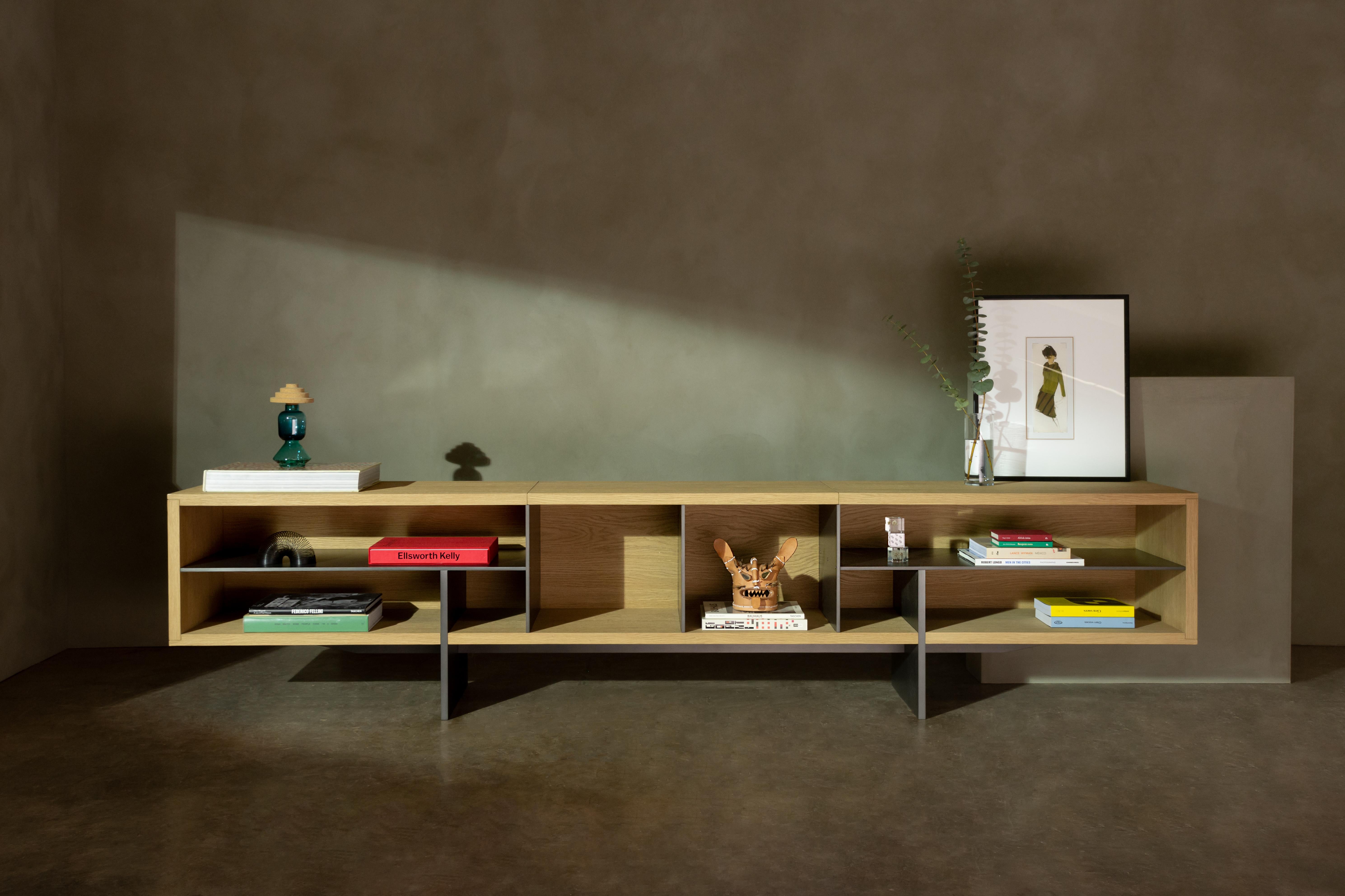 Lungo Low Bookcase by Simon Hamui For Sale 4