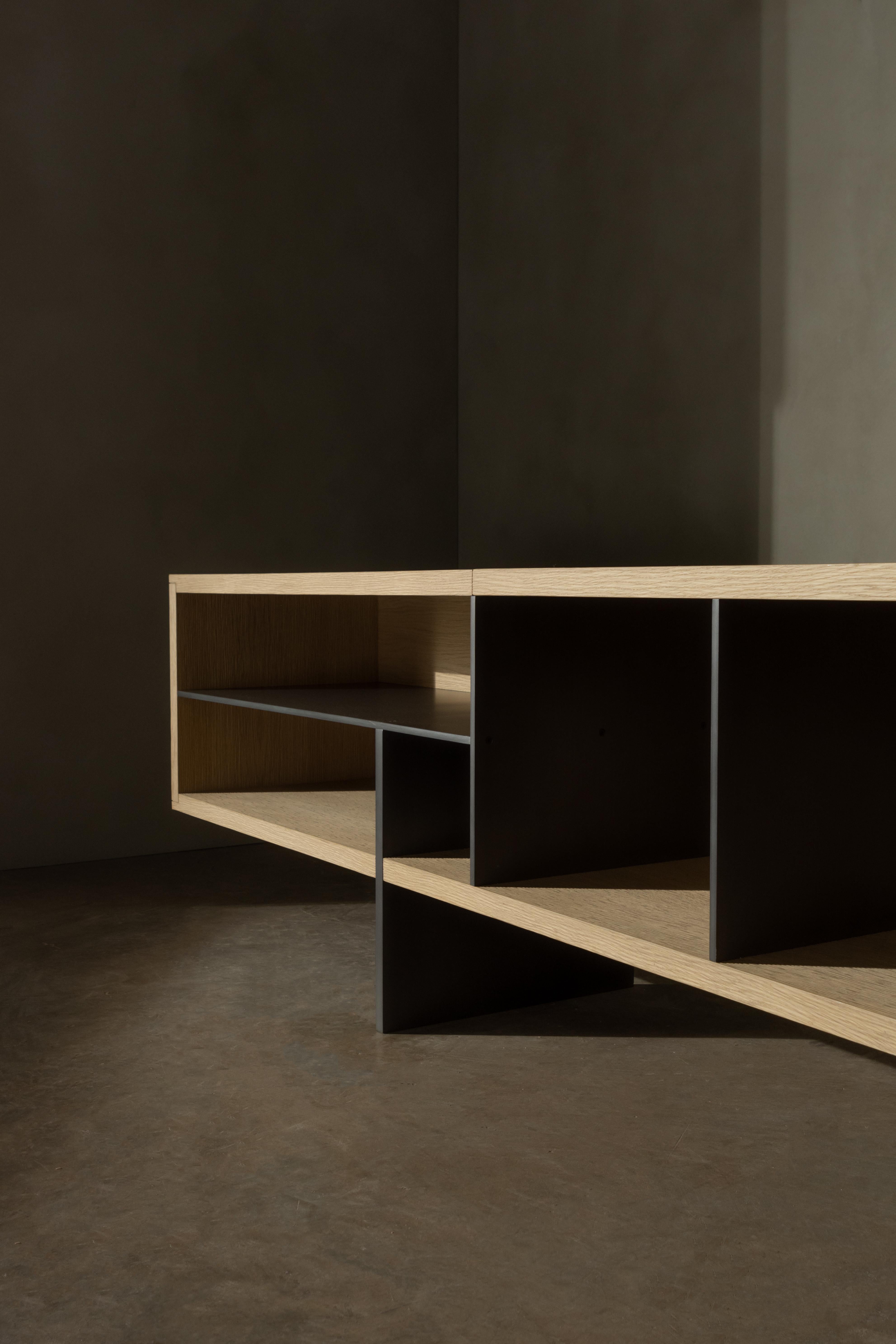 Lungo Low Bookcase by Simon Hamui For Sale 2