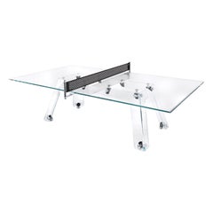 Lungolinea Black Chrome Edition, Ping Pong Table, by Impatia