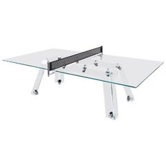Lungolinea Black, Contemporary Design Table Tennis/ Ping Pong Table by Impatia