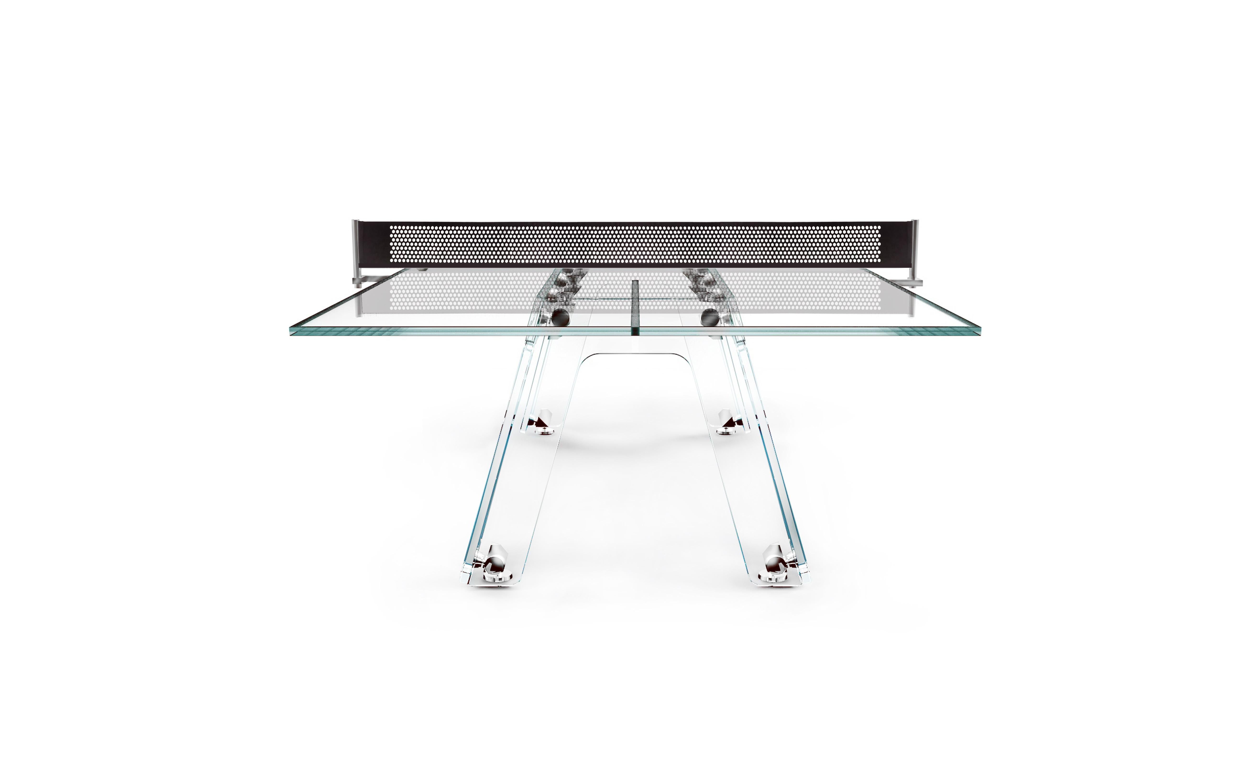 Lungolinea Classic Black Nickel Table Tennis by Impatia In New Condition In Geneve, CH