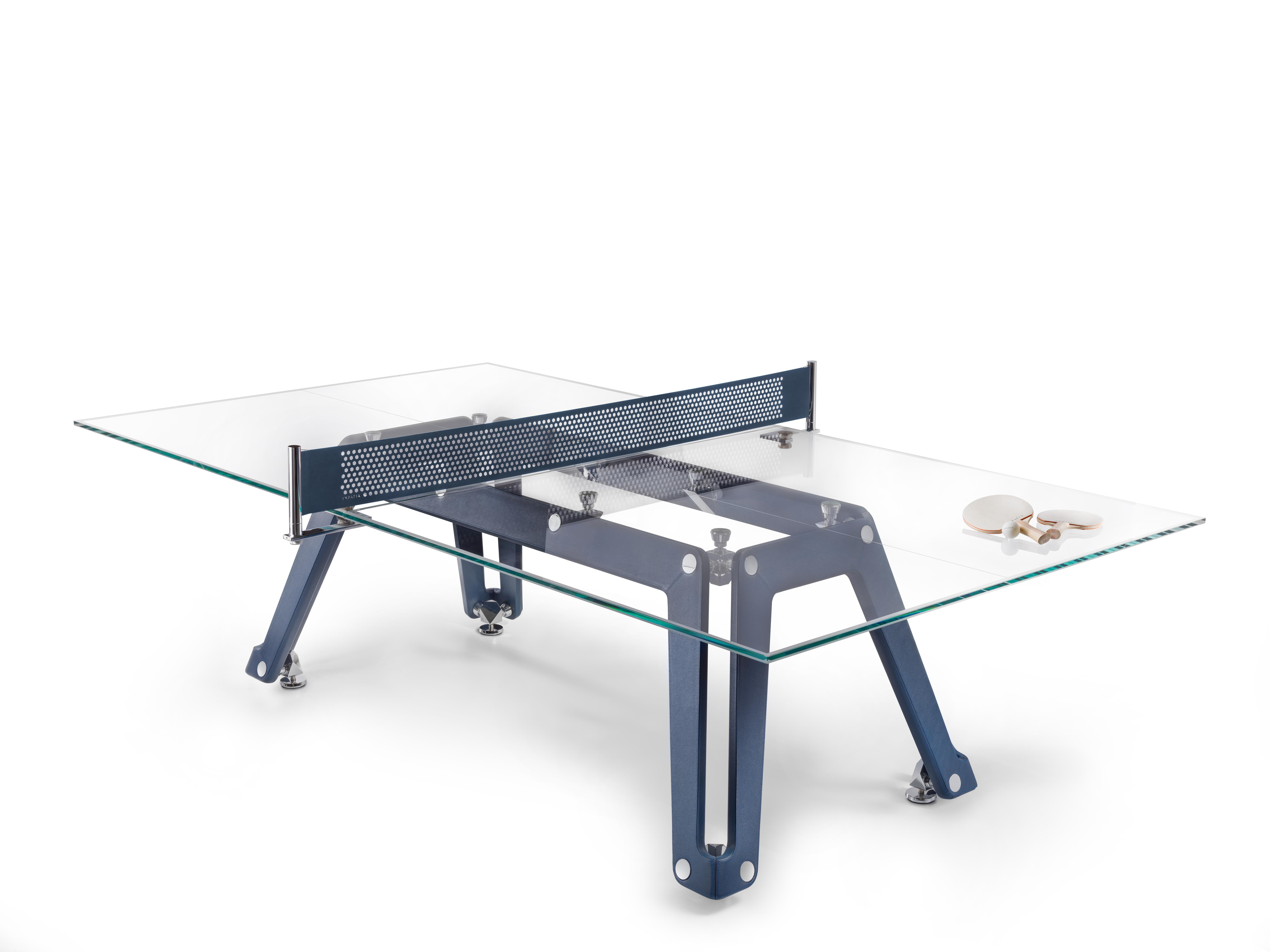 Contemporary Lungolinea Leather Table Tennis by Impatia
