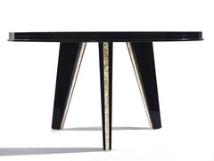 Lunisolar Dining Table in Solid Wood & Multi-Layer Plywood by Artempo