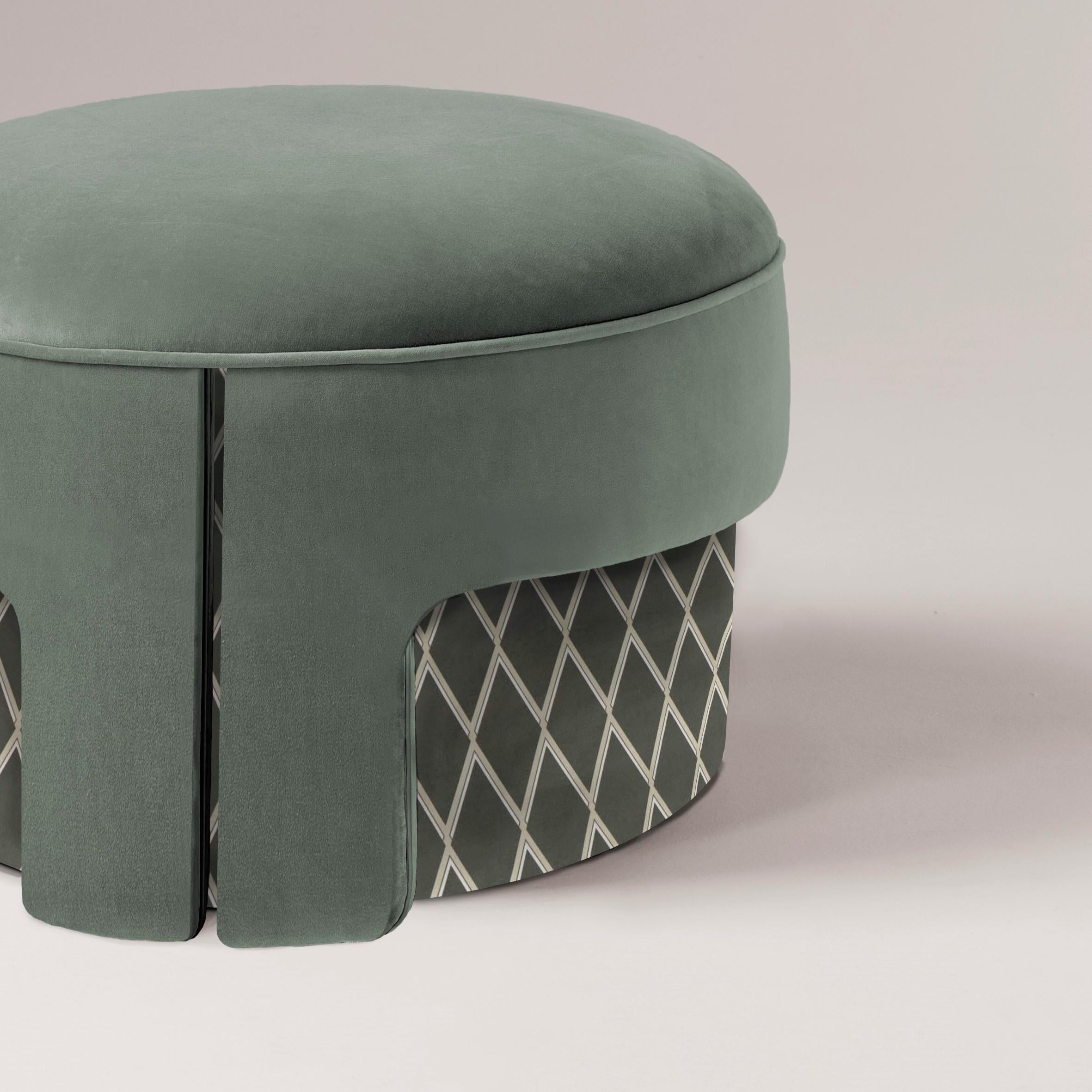 Portuguese L’unité Pouf by Dooq For Sale