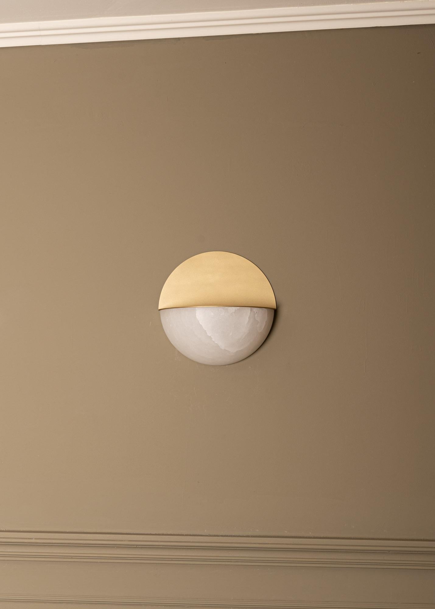 Other Luno Brass Wall Sconce by Simone & Marcel For Sale