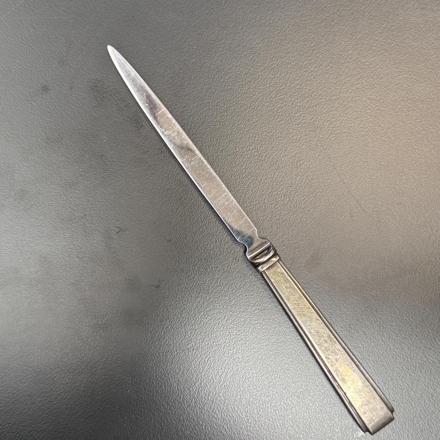 Lunt Silversmith Letter Opener Sterling 925 Desk Set (Mitte des 20. Jahrhunderts) im Angebot