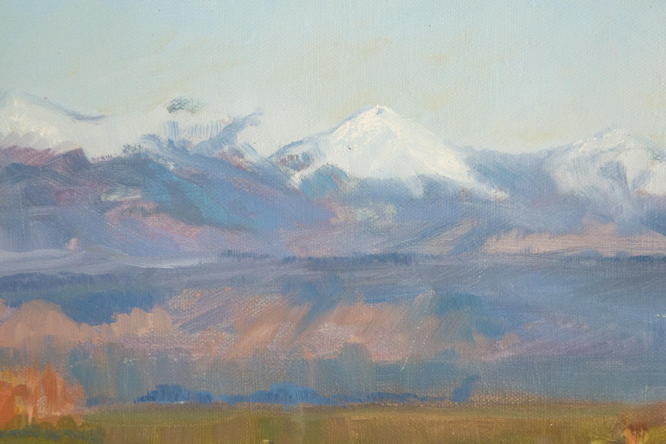 Luo Bin Landscape Original Oil On Canvas 