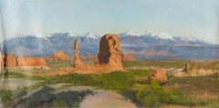 Used Luo Bin Landscape Original Oil On Canvas "Wilderness"