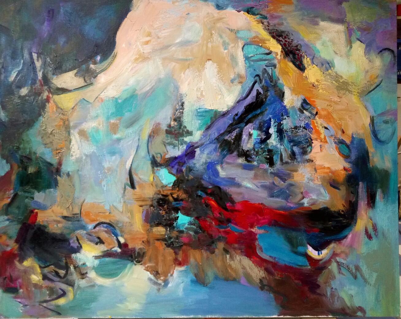 Art contemporain chinois par Luo Yi - Paysage n°4