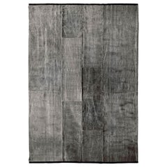 Thin Natural Washable Grey Teppich aus Wolle des 21. Jahrhunderts von Deanna Comellini 260x350 cm