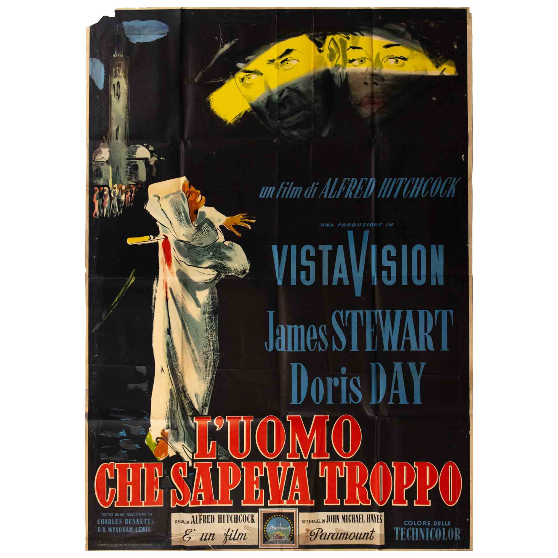 L'Uomo che Sapeva Troppo (Der Mann, der zu viel wusste), 1956, Italien, alternativ...