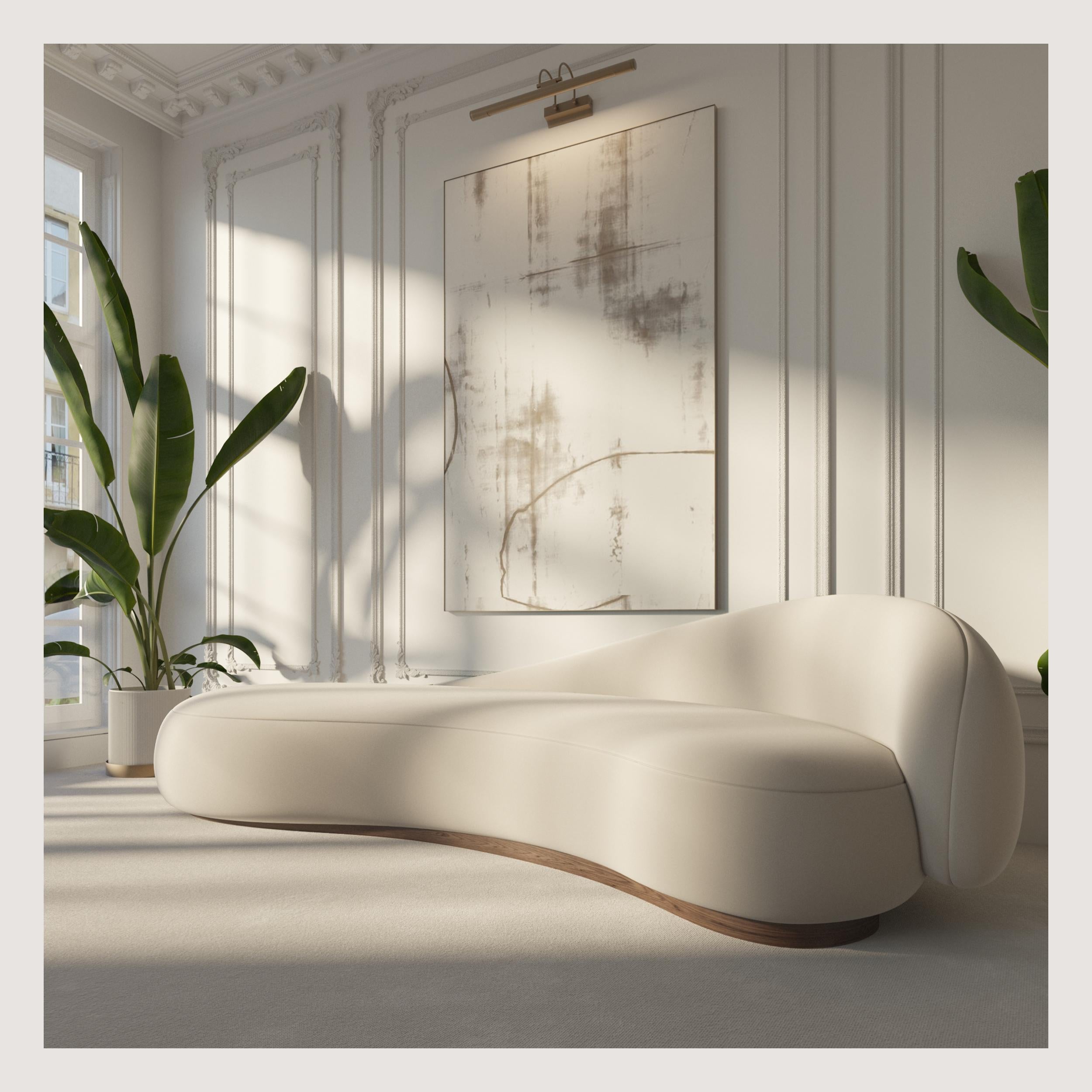Lupa Sofa 260, Flexible Velvet Fabric, Designed by Mehmet Orel for Studio Kirkit For Sale 2