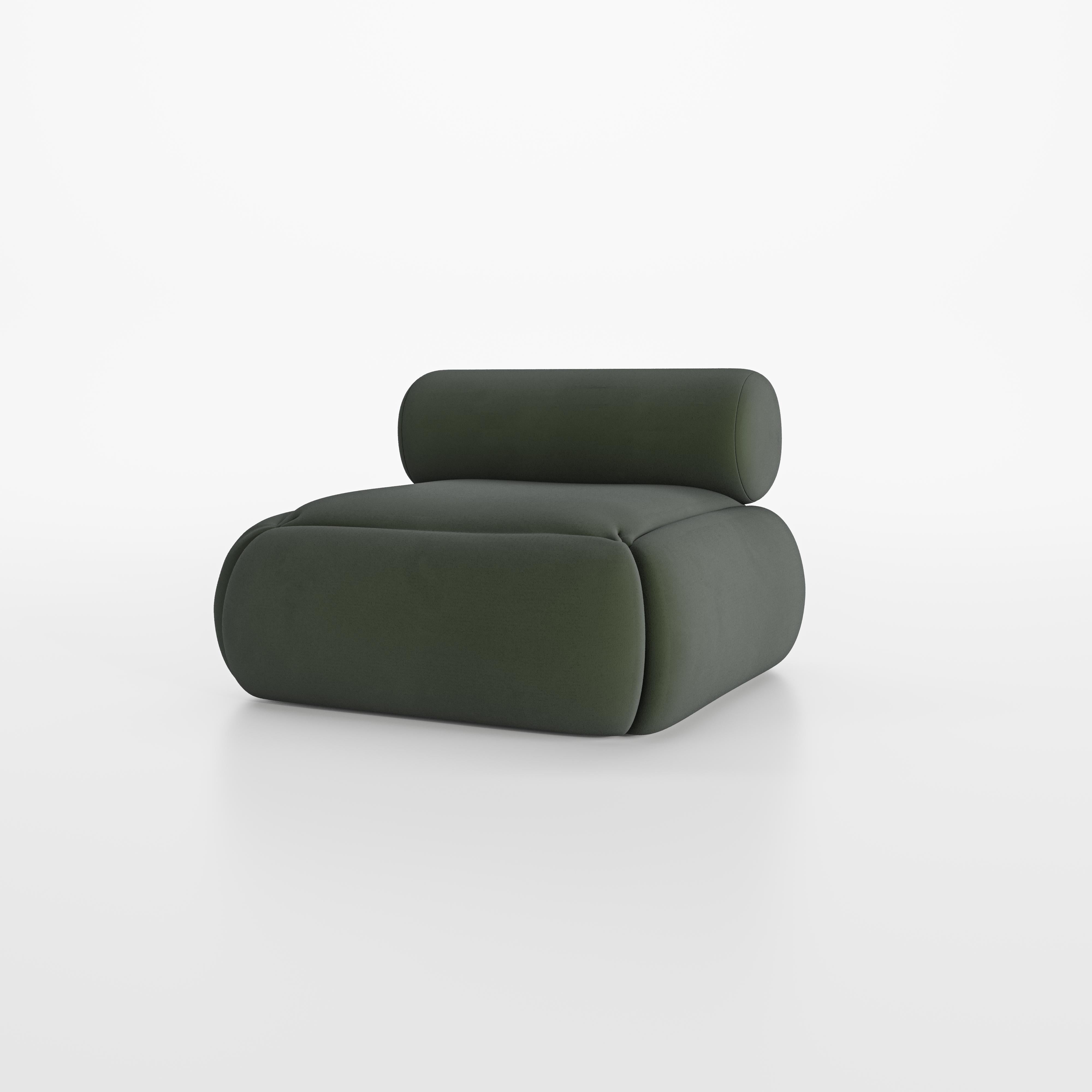 Soft, round and bold. Lupin Sofa was designed for comfort, the perfect sofa to relax after a long day.

Seat and cushions are made with memory foam. Lupin is made to order and handmade by local artisans in Portugal.