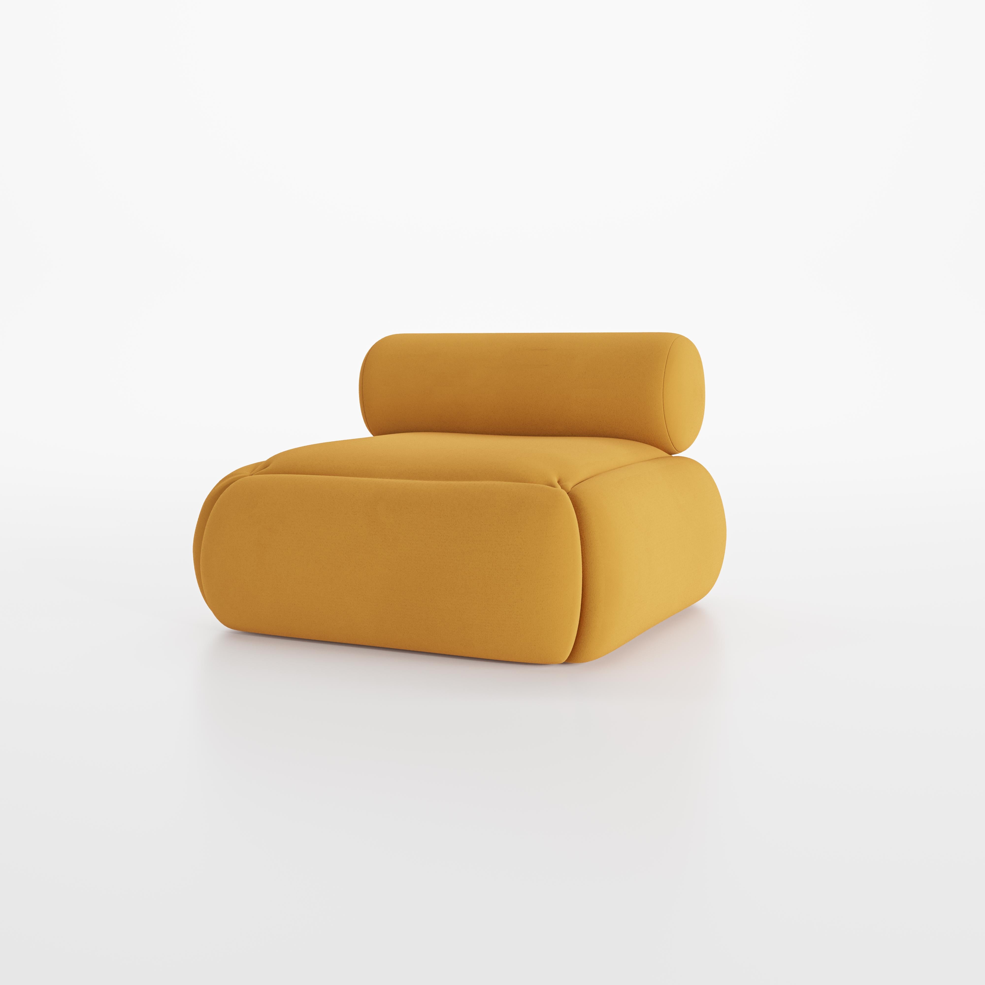 Doux, rond et audacieux. Le canapé Lupin a été conçu pour le confort, le canapé parfait pour se détendre après une longue journée.

L'assise et les coussins sont en mousse à mémoire de forme. Lupin est fabriqué sur commande et à la main par des